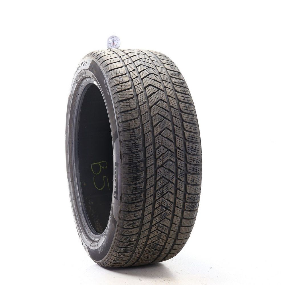 Set of (2) Used 275/45R21 Pirelli Scorpion Winter 110V - 7-7.5/32 - Image 1