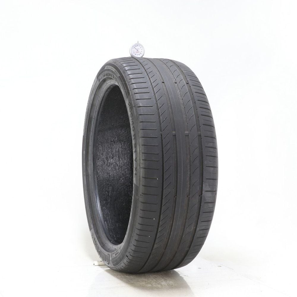 Set of (2) Used 255/40R21 Continental ContiSportContact 5 ContiSeal 102Y - 4.5-5/32 - Image 1