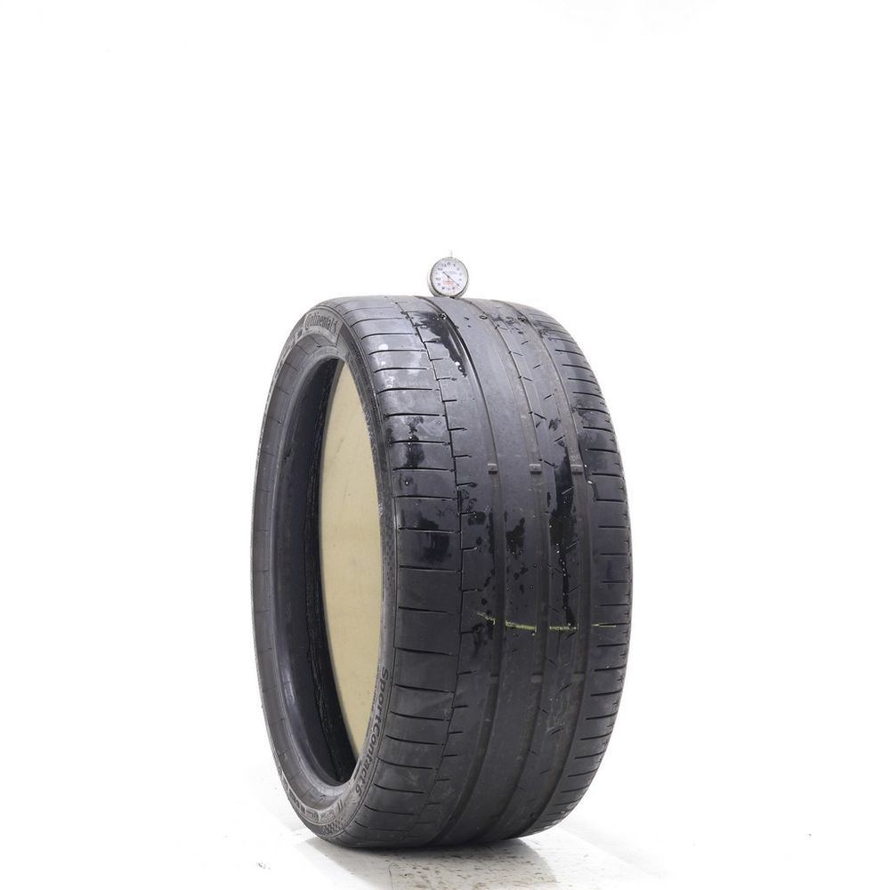 Set of (2) Used 275/30ZR20 Continental SportContact 6 AO ContiSilent 97Y - 5-6/32 - Image 1
