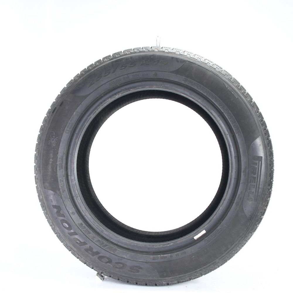 Set of (2) Used 255/55R19 Pirelli Scorpion Winter J 111V - 7.5/32 - Image 3
