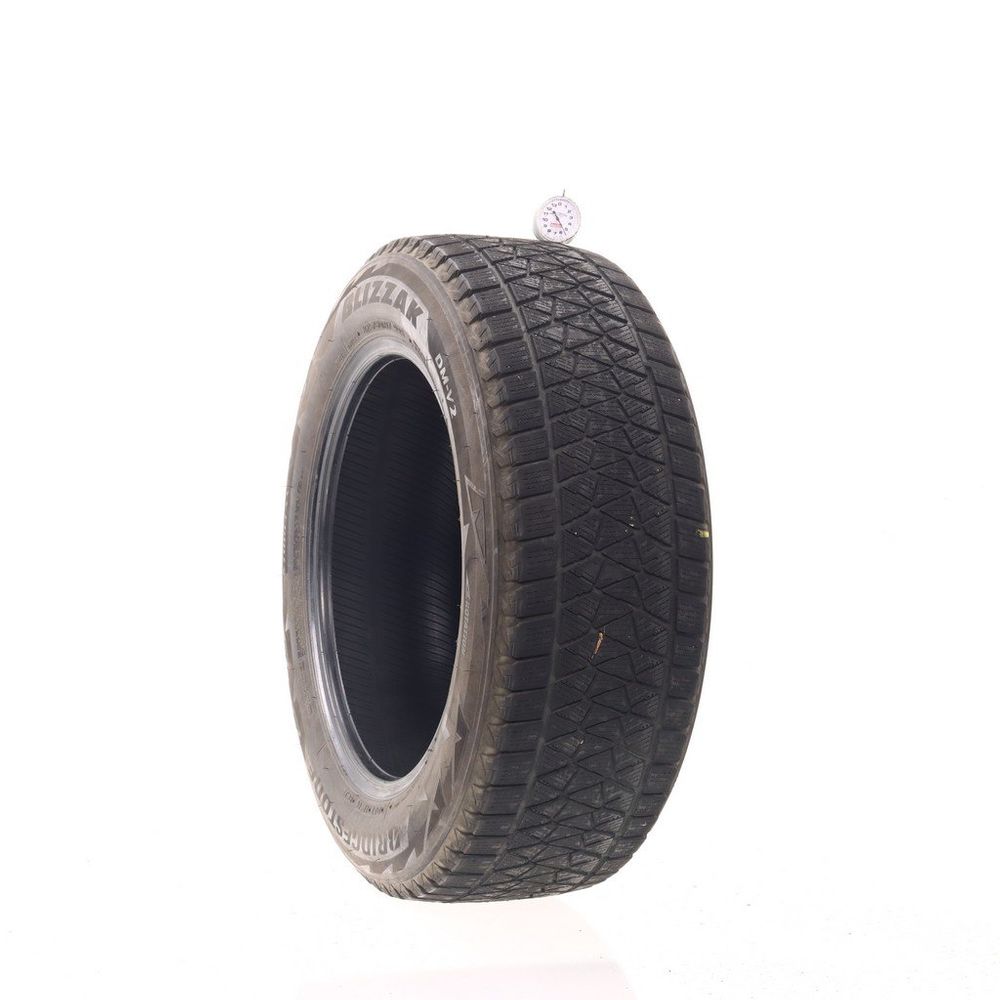 Set of (2) Used 225/60R17 Bridgestone Blizzak DM-V2 99S - 5.5-6.5/32 - Image 1