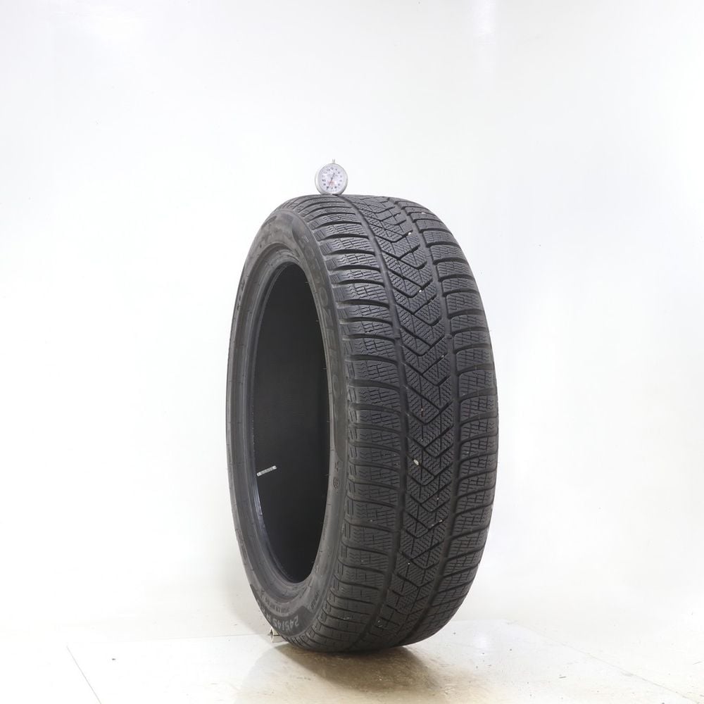 Set of (2) Used 245/45R20 Pirelli Winter Sottozero 3 Run Flat 103V - 7.5-8/32 - Image 4
