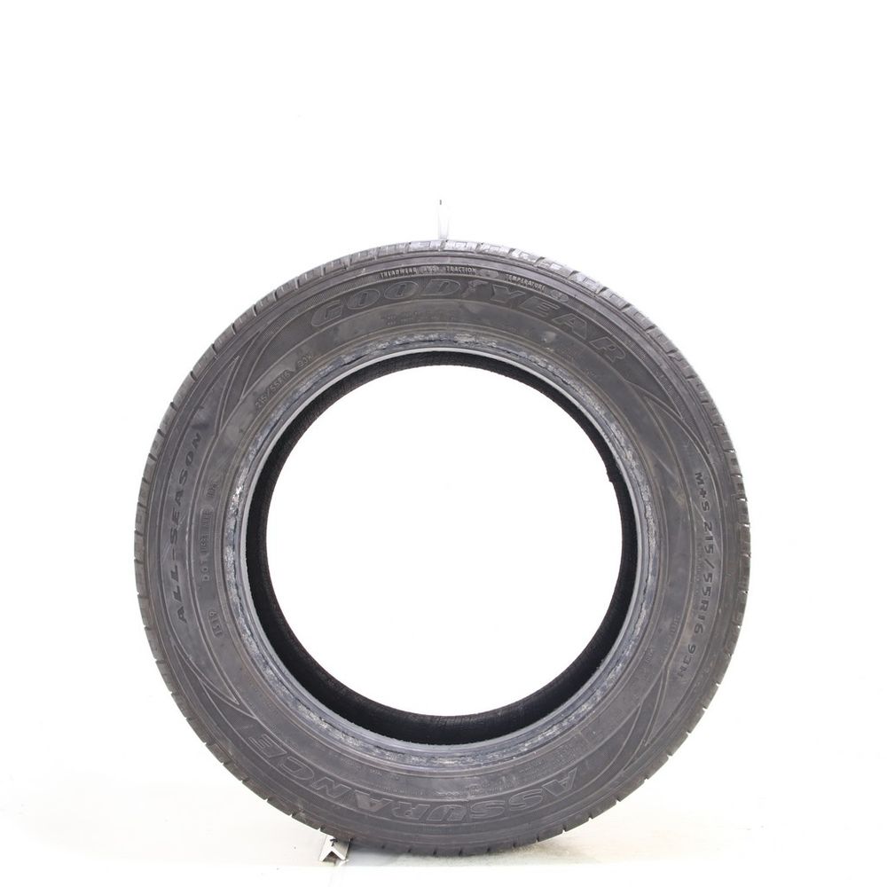 Set of (2) Used 215/55R16 Goodyear Assurance All-Season 93H - 5.5-6/32 - Image 3