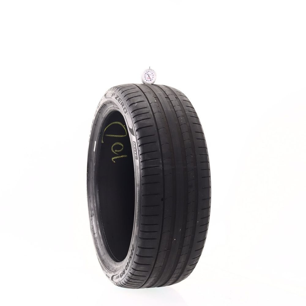 Set of (2) Used 225/40R19 Pirelli P Zero PZ4 MOE Run Flat 93Y - 5.5-7/32 - Image 1