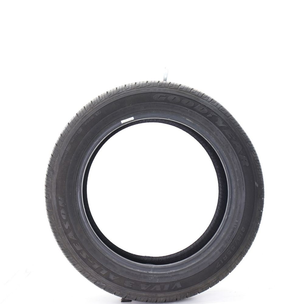 Set of (2) Used 215/55R17 Goodyear Viva 3 All Season 94V - 7-7.5/32 - Image 3