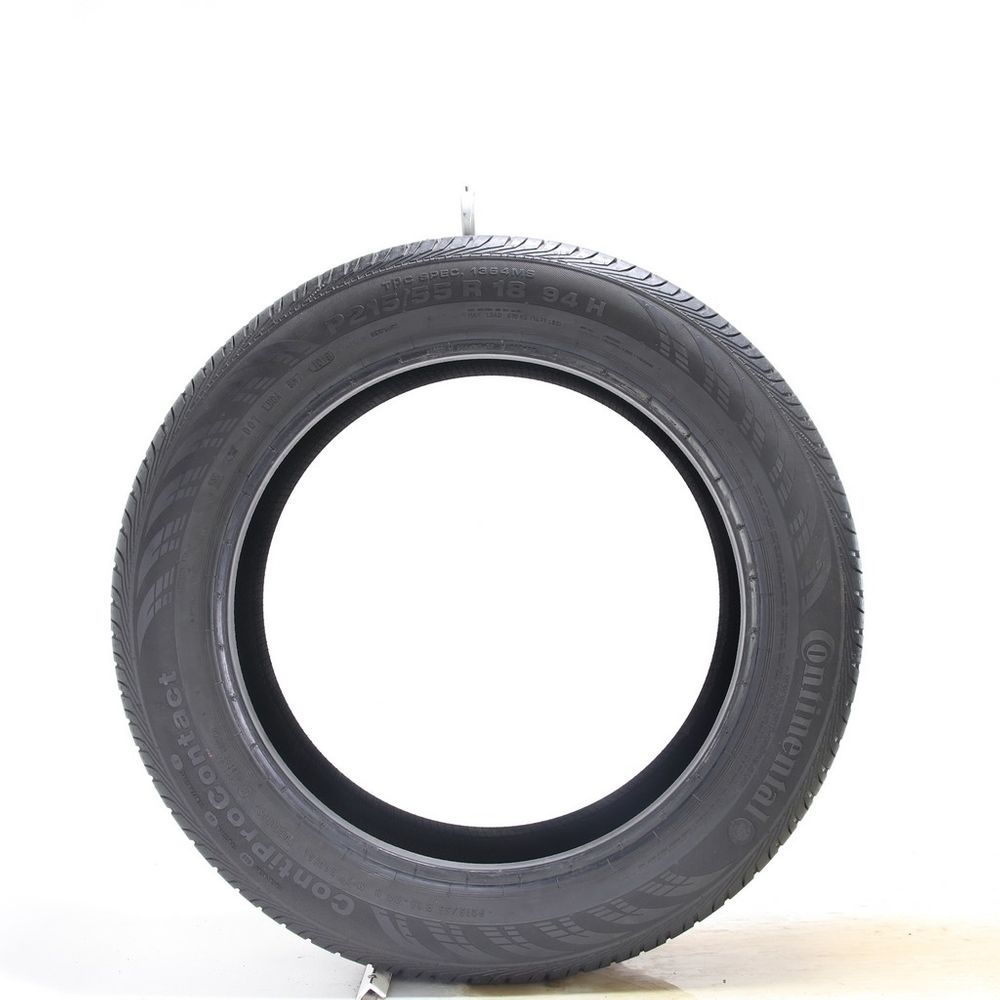 Set of (4) Used 215/55R18 Continental ContiProContact 94H - 6-7/32 - Image 6