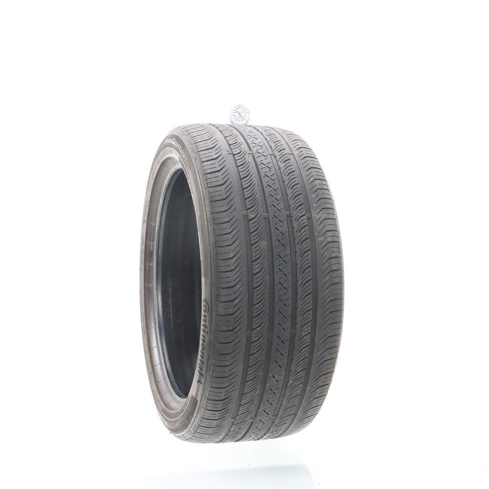 Set of (2) Used 285/40R21 Continental ProContact TX NO 109V - 5/32 - Image 1