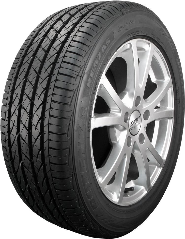 Set of (2) New P 225/50R18 Bridgestone Potenza RE97AS RFT 94V - Image 1