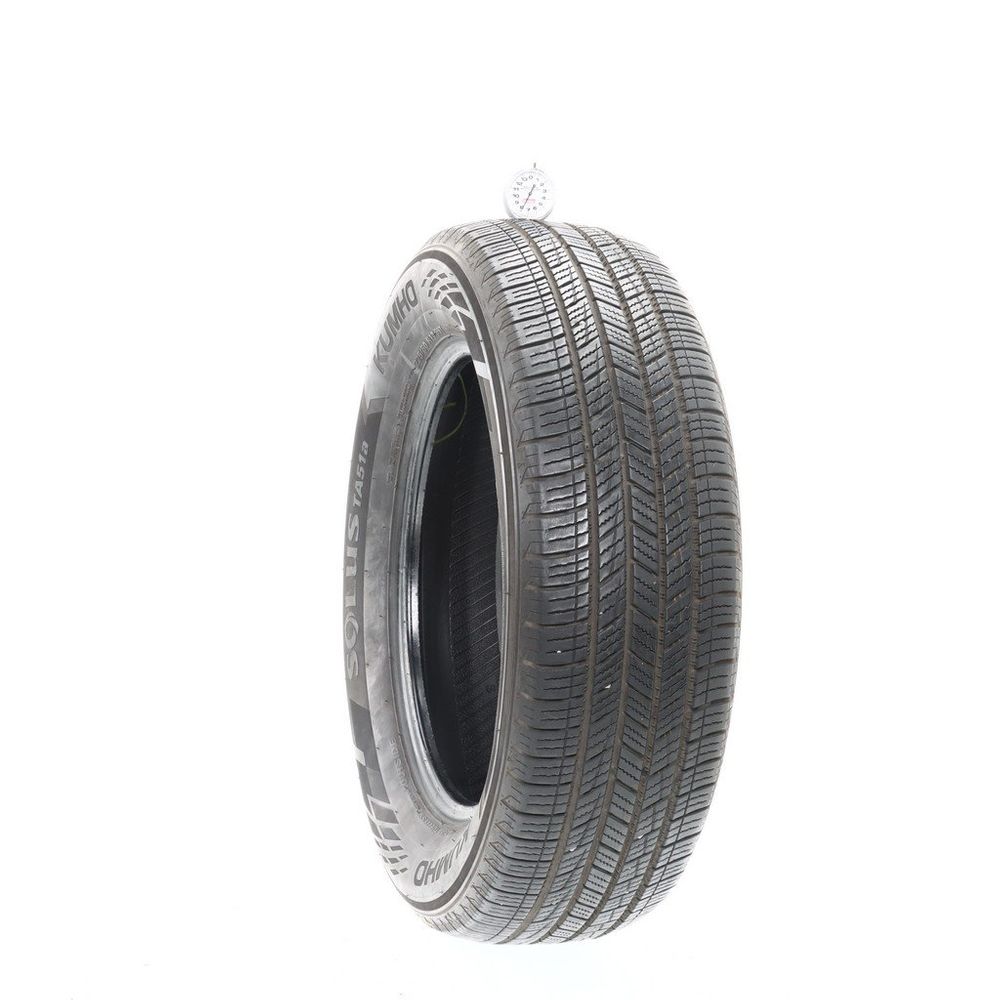 Set of (4) Used 225/60R17 Kumho Solus TA51a 99T - 7.5-9/32 - Image 1