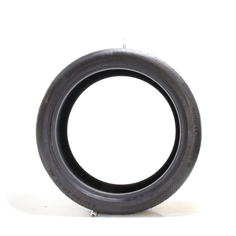 Set of (2) Used 255/40ZR21 Continental SportContact 6 R01 102Y - 5-5.5/32 - Image 3