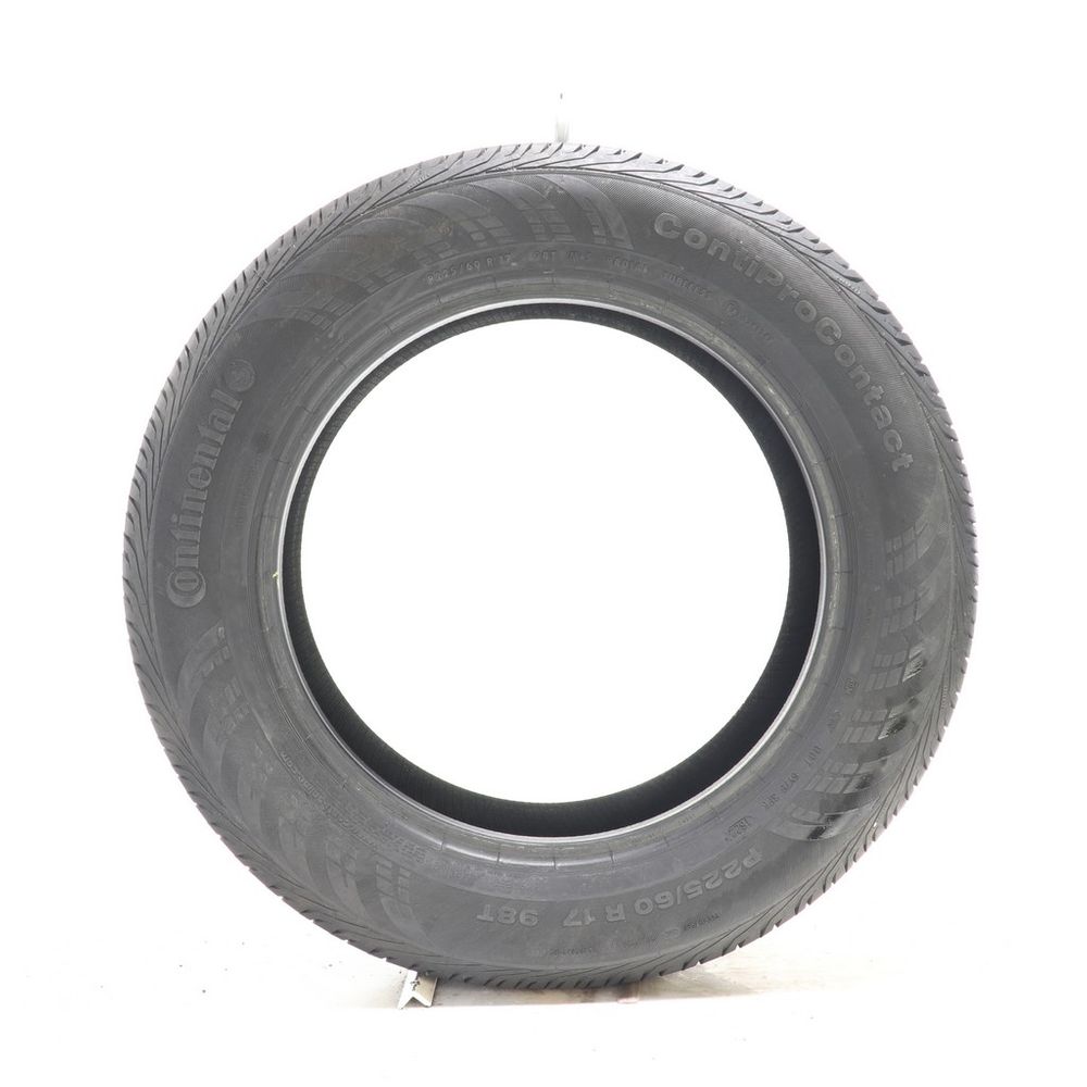Set of (2) Used 225/60R17 Continental ContiProContact 98T - 7-8.5/32 - Image 3