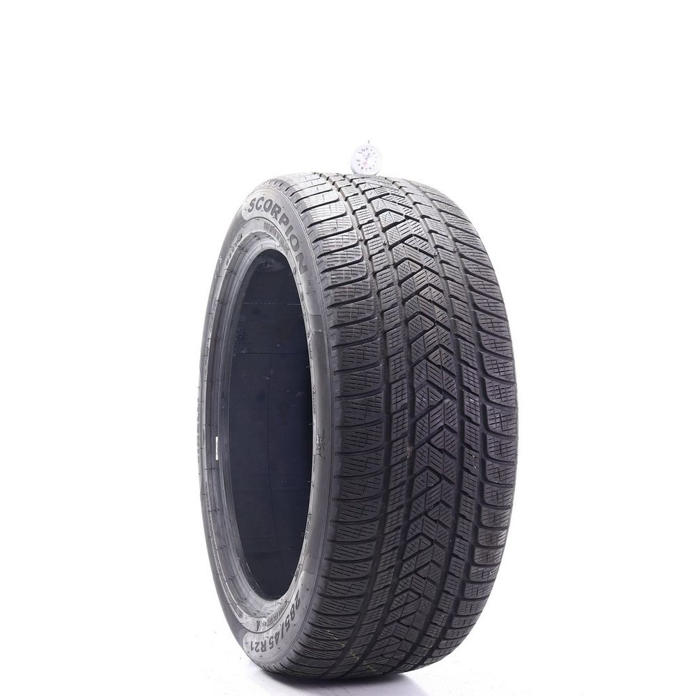 Used 285/45R21 Pirelli Scorpion Winter B 113W - 7.5/32 - Image 1