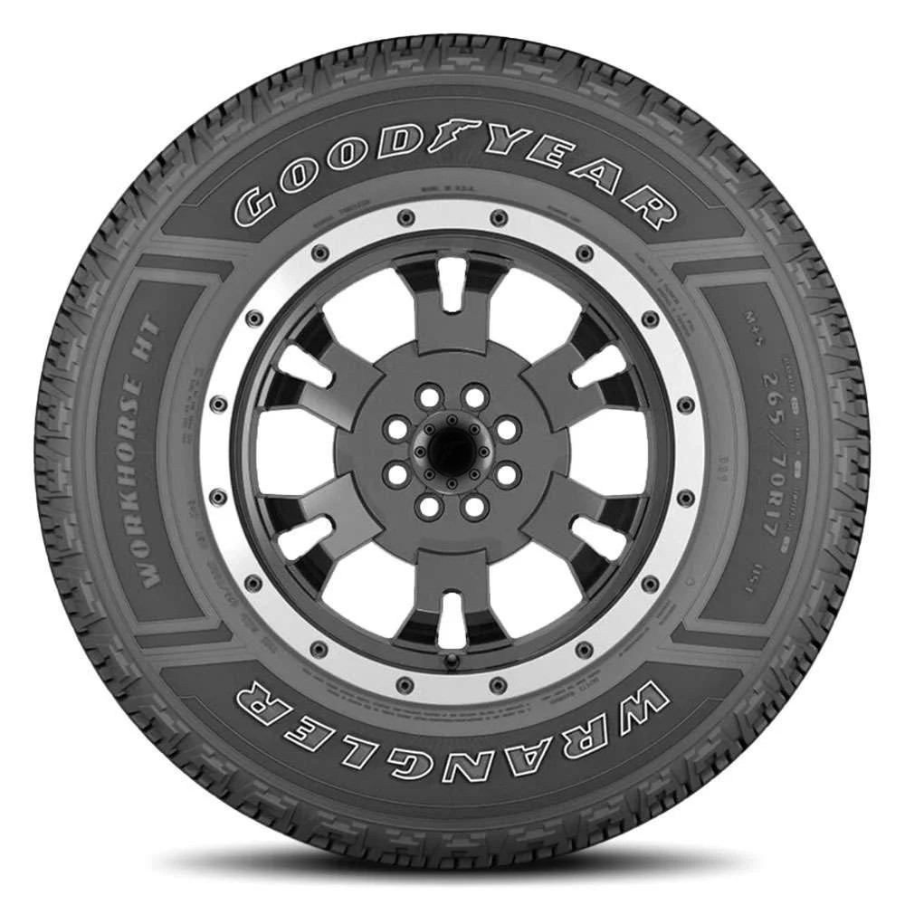 Set of (2) New 265/65R17 Goodyear Wrangler Workhorse HT 112T - Image 2