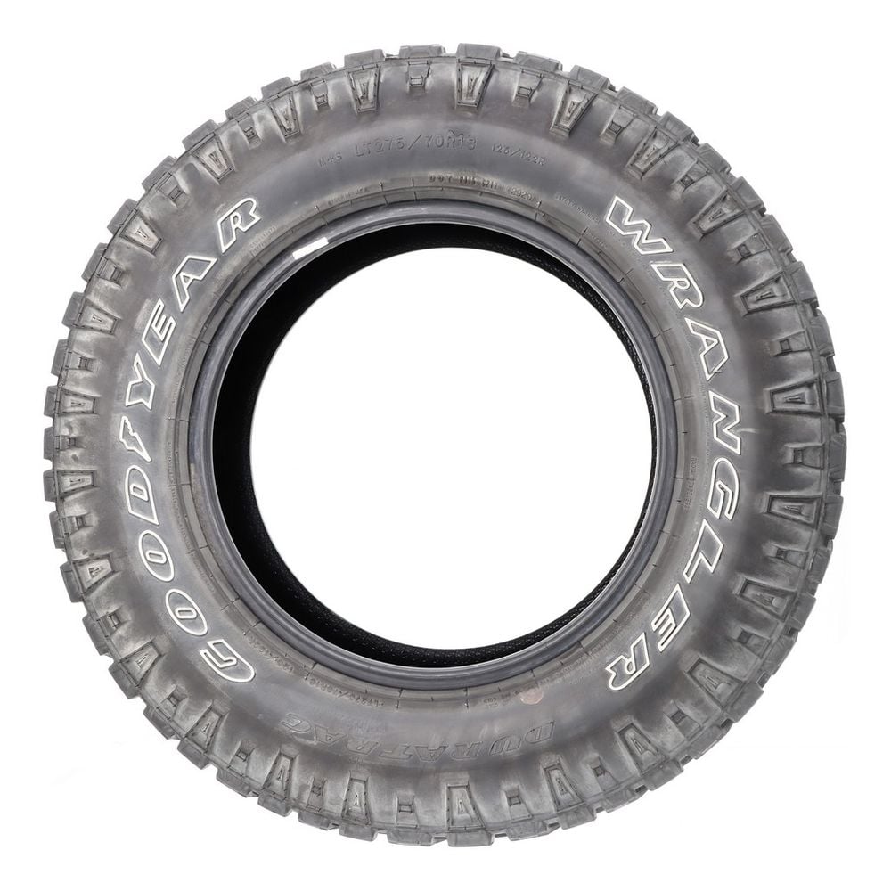 Set of (2) Used LT 275/70R18 Goodyear Wrangler Duratrac 125/122R E - 14/32 - Image 3