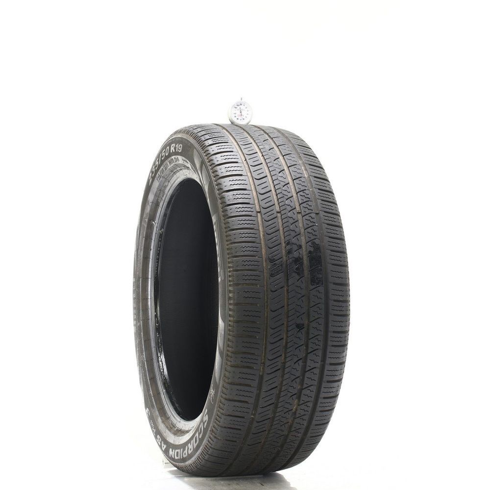 Set of (2) Used 235/50R19 Pirelli Scorpion AS Plus 3 103V - 6.5-8/32 - Image 1
