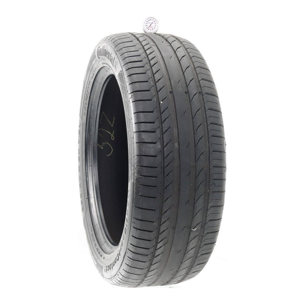 Set of (2) Used 255/50R20 Continental ContiSportContact 5 SUV 109Y - 8.5-9/32 - Image 1
