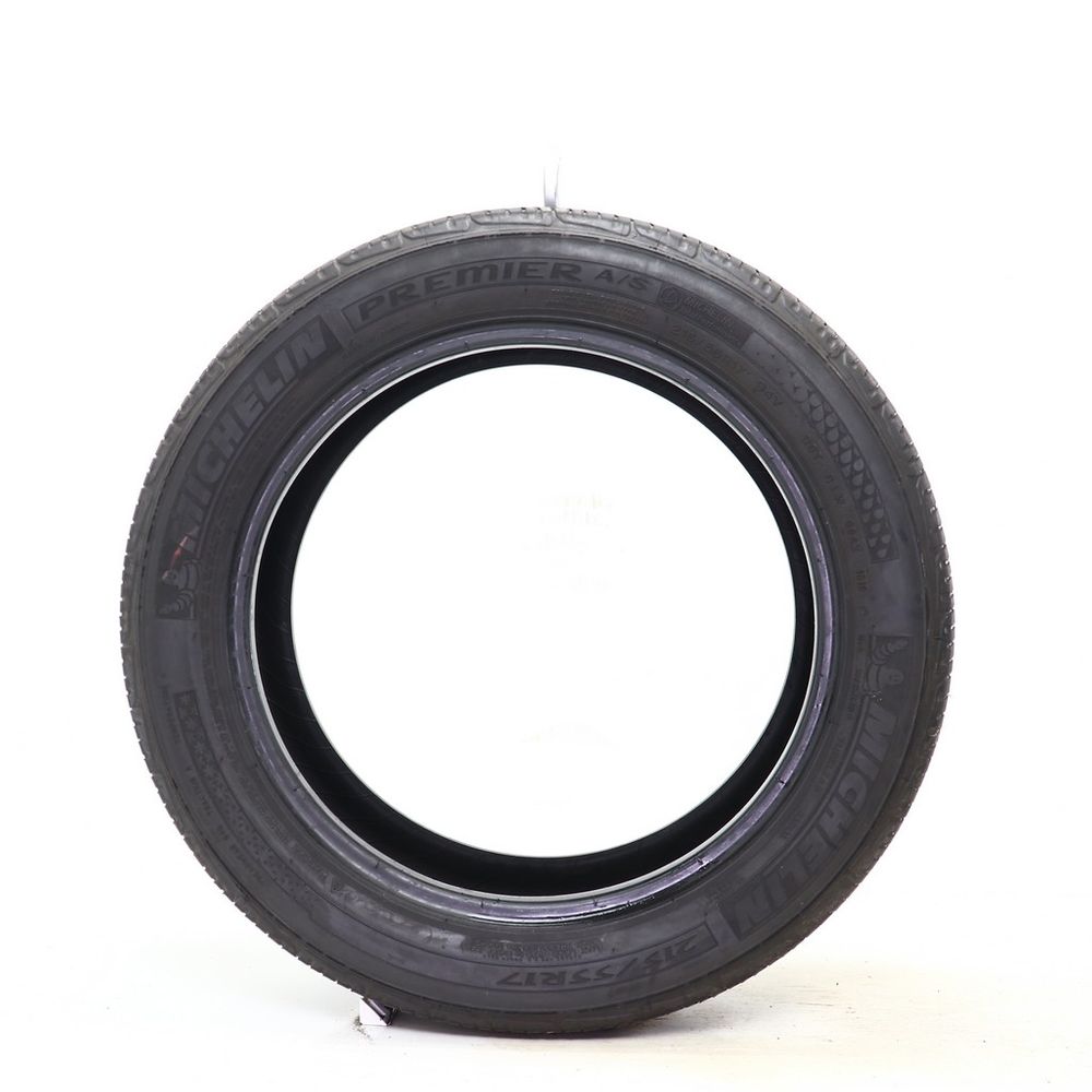 Set of (2) Used 215/55R17 Michelin Premier A/S 94V - 5-6.5/32 - Image 3