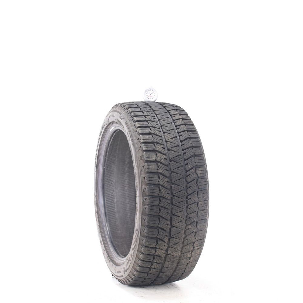 Set of (2) Used 225/45R17 Bridgestone Blizzak WS90 Studless 91H - 8.5-10/32 - Image 1