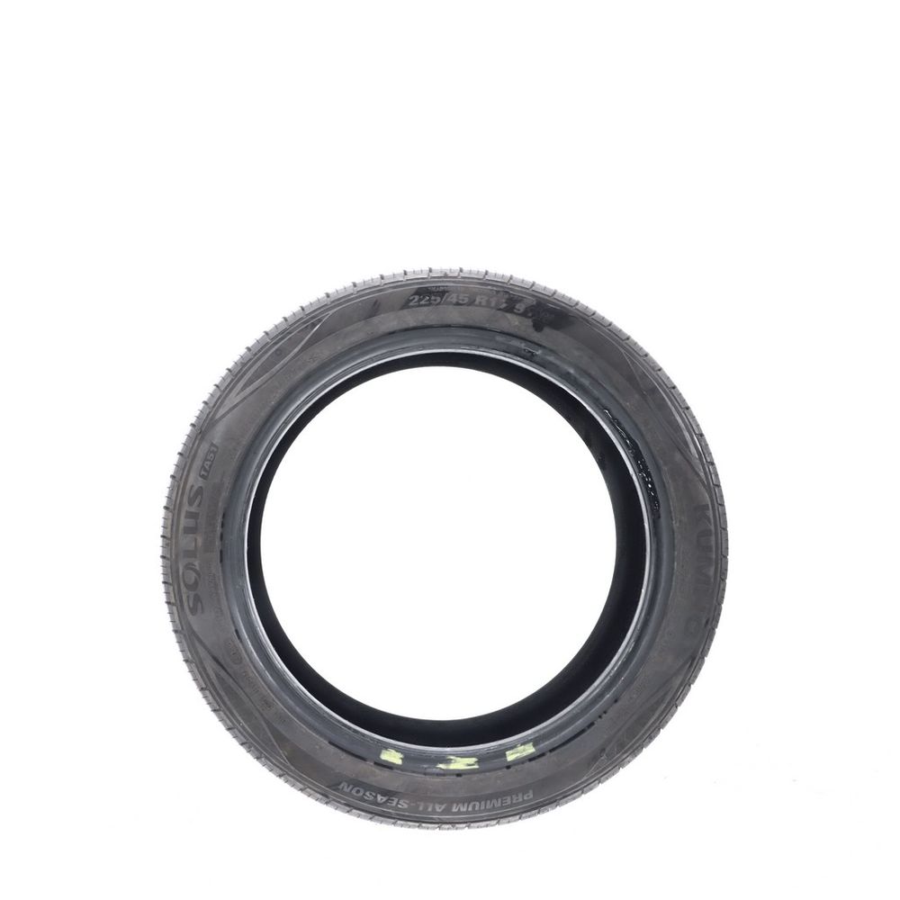 Set of (2) Driven Once 225/45R17 Kumho Solus TA51 91W - 9-10/32 - Image 3