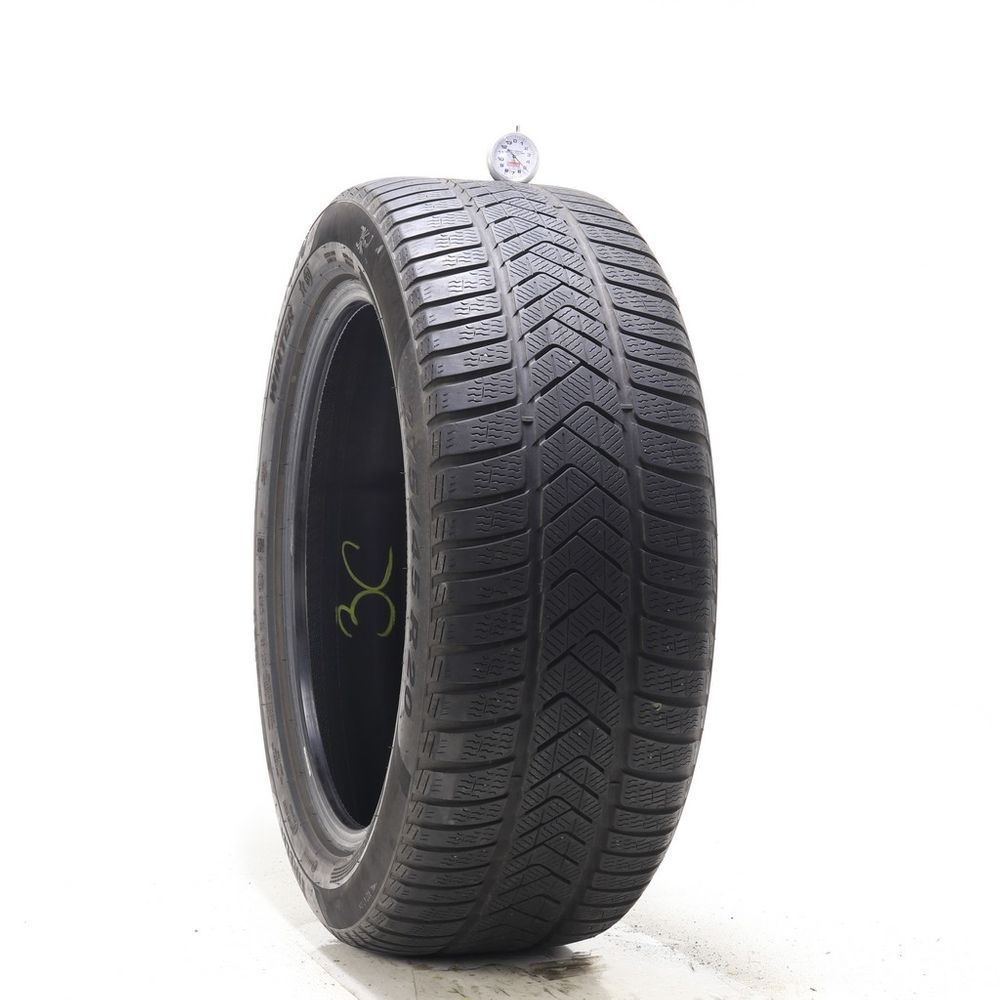 Set of (4) Used 275/45R20 Pirelli Scorpion Winter Run Flat 110V - 5-5.5/32 - Image 1