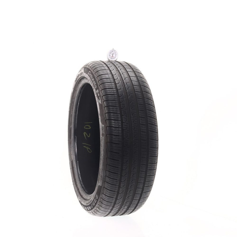 Set of (2) Used 225/45R19 Pirelli Cinturato P7 Run Flat 96H - 7.5/32 - Image 1