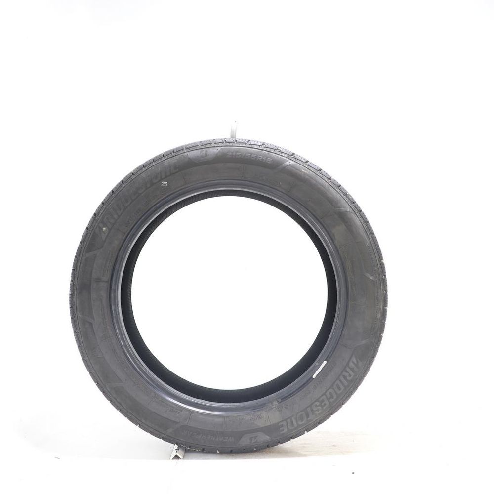 Set of (2) Used 215/55R18 Bridgestone WeatherPeak 95H - 8-8.5/32 - Image 6