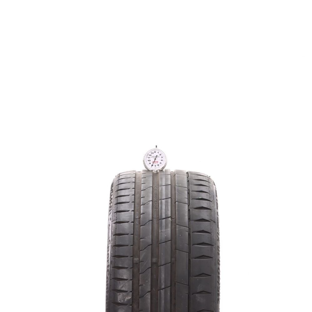 Set of (2) Used 215/40R18 Continental SportContact 7 89Y - 7.5-8/32 - Image 5