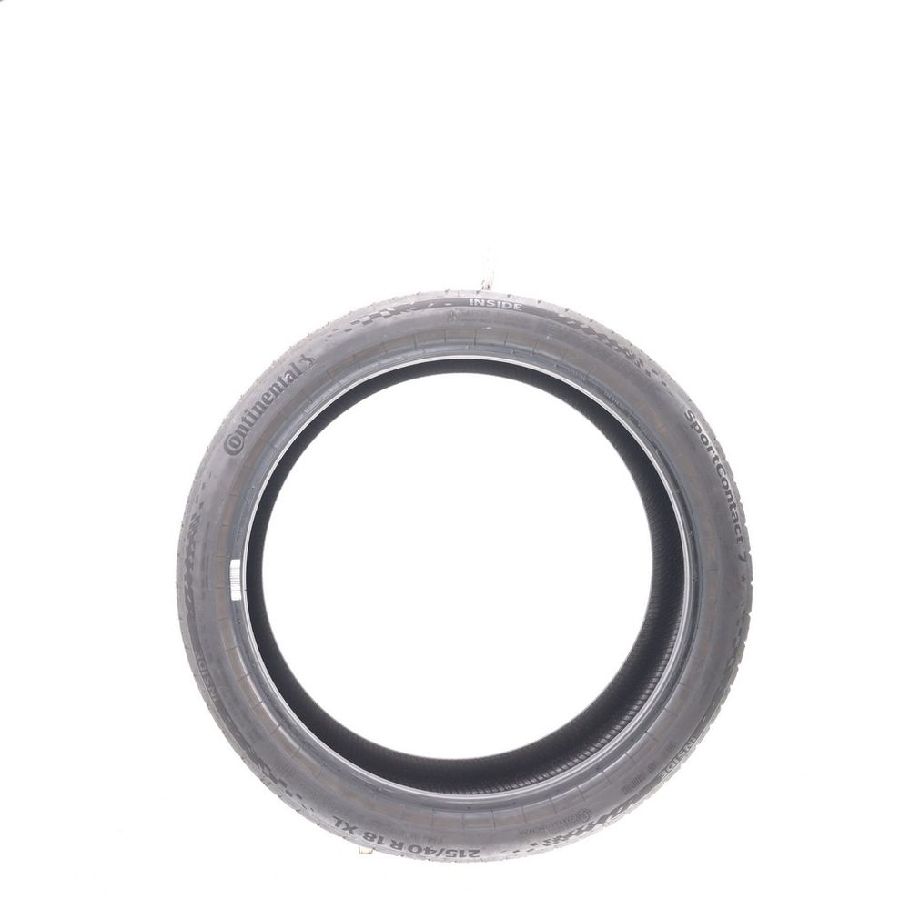 Set of (2) Used 215/40R18 Continental SportContact 7 89Y - 7.5-8/32 - Image 6