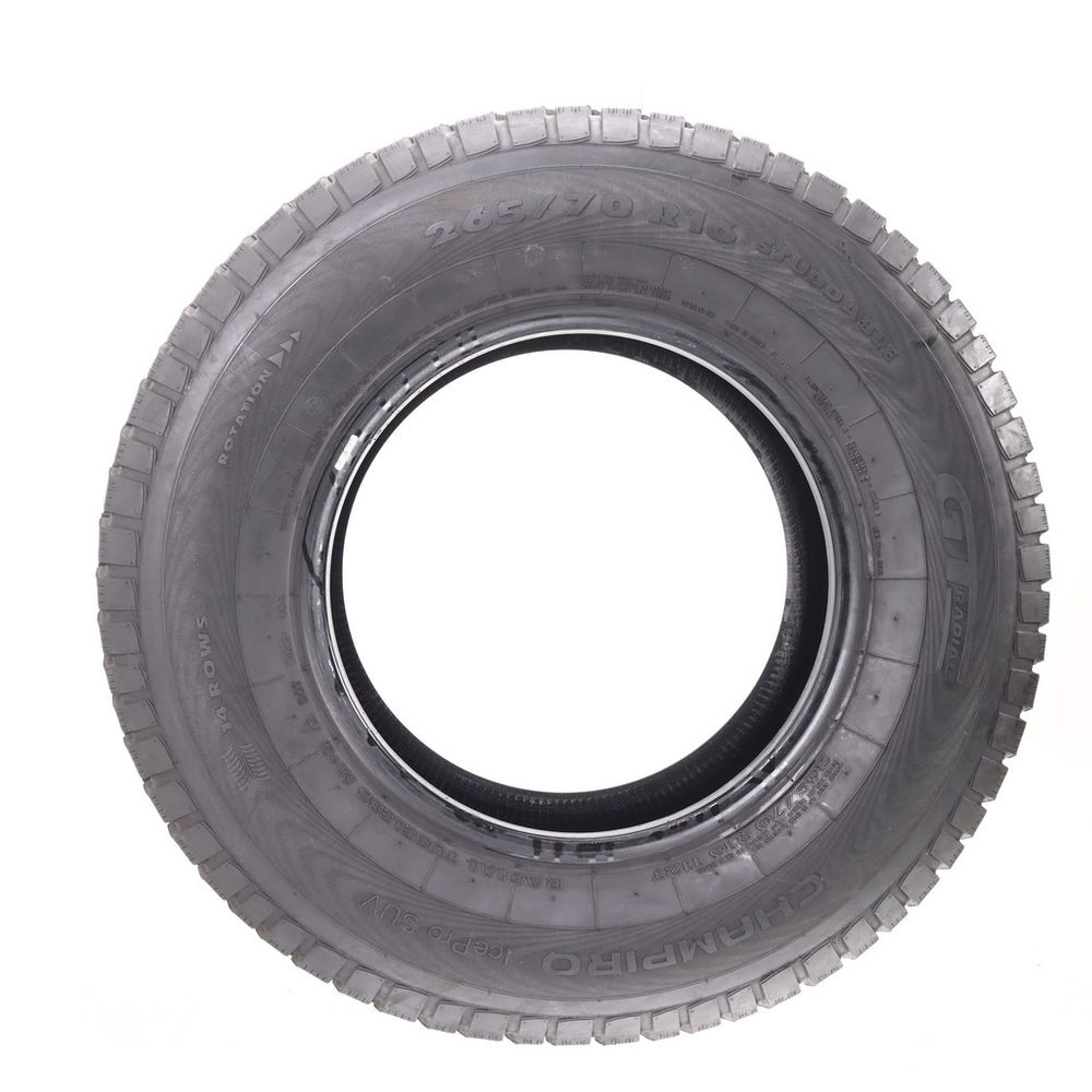 Set of (2) Used 265/70R16 GT Radial Champiro IcePro SUV Staddable 112T - 9.5-11/32 - Image 6