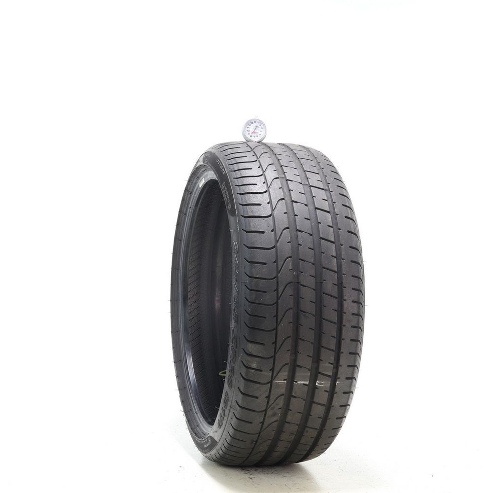 Set of (2) Used 245/35ZR20 Pirelli P Zero NO 91Y - 8/32 - Image 1