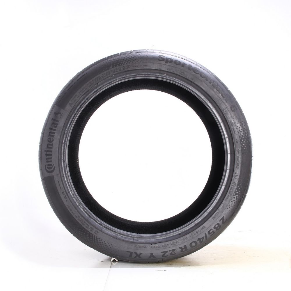 Used 285/40R22 Continental SportContact 6 AO 110Y - 7.5/32 - Image 3