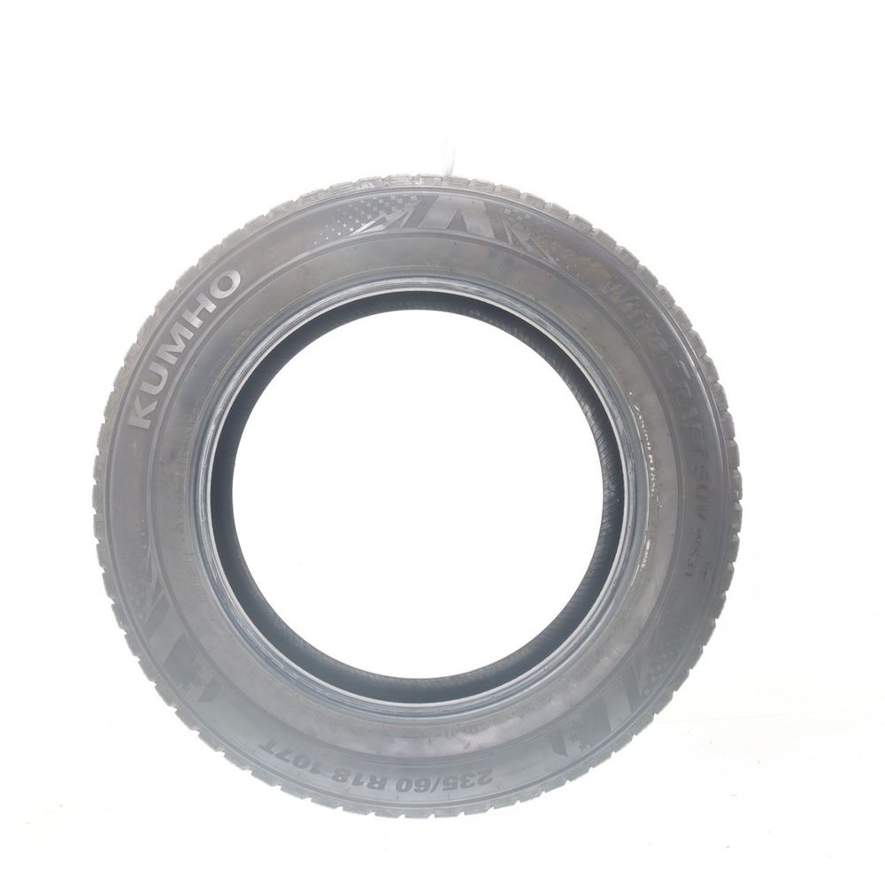 Set of (2) Used 235/60R18 Kumho WinterCraft SUV Ice WS31 Studdable 107T - 8.5-9.5/32 - Image 3