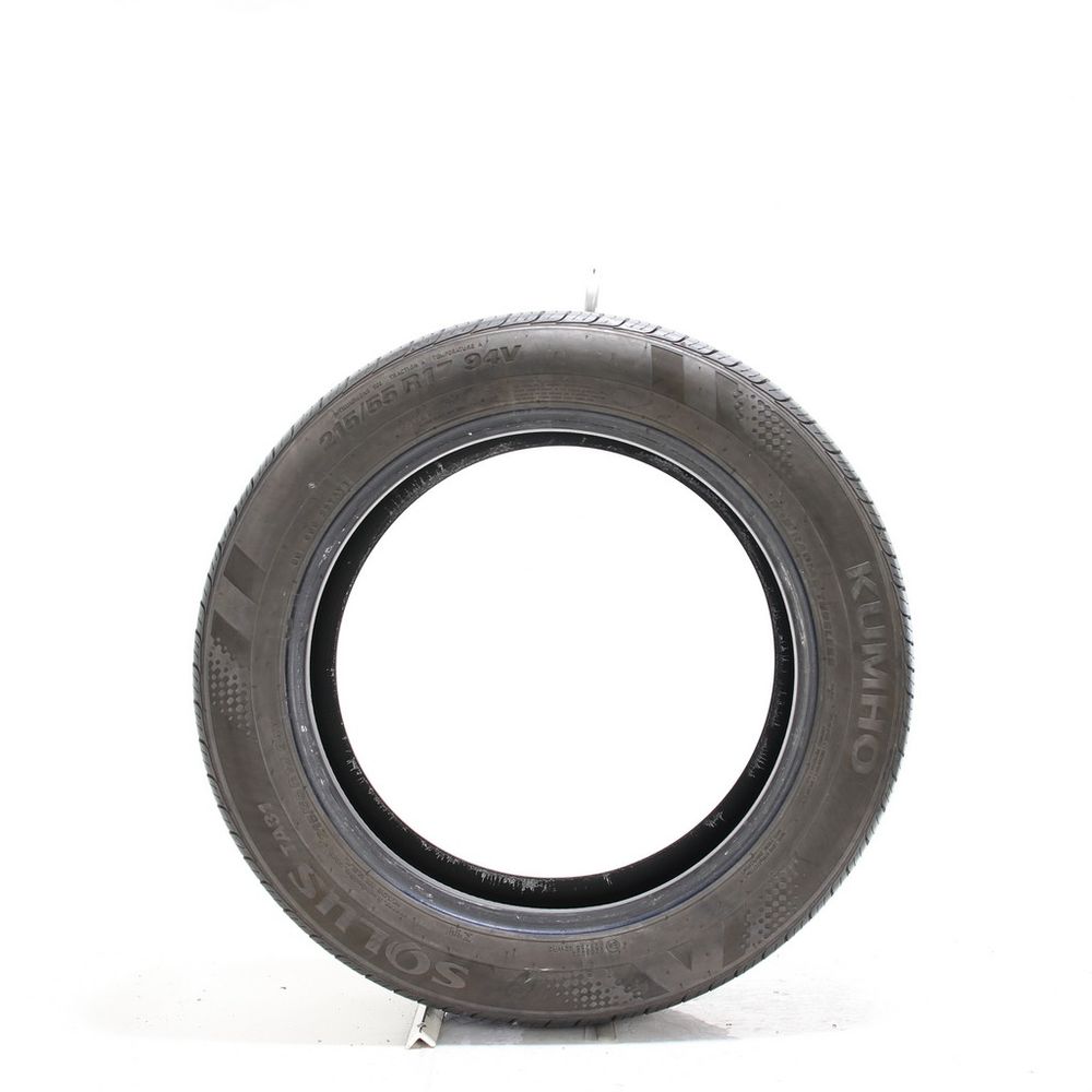 Set of (4) Used 215/55R17 Kumho Solus TA31 94V - 6.5-7/32 - Image 6