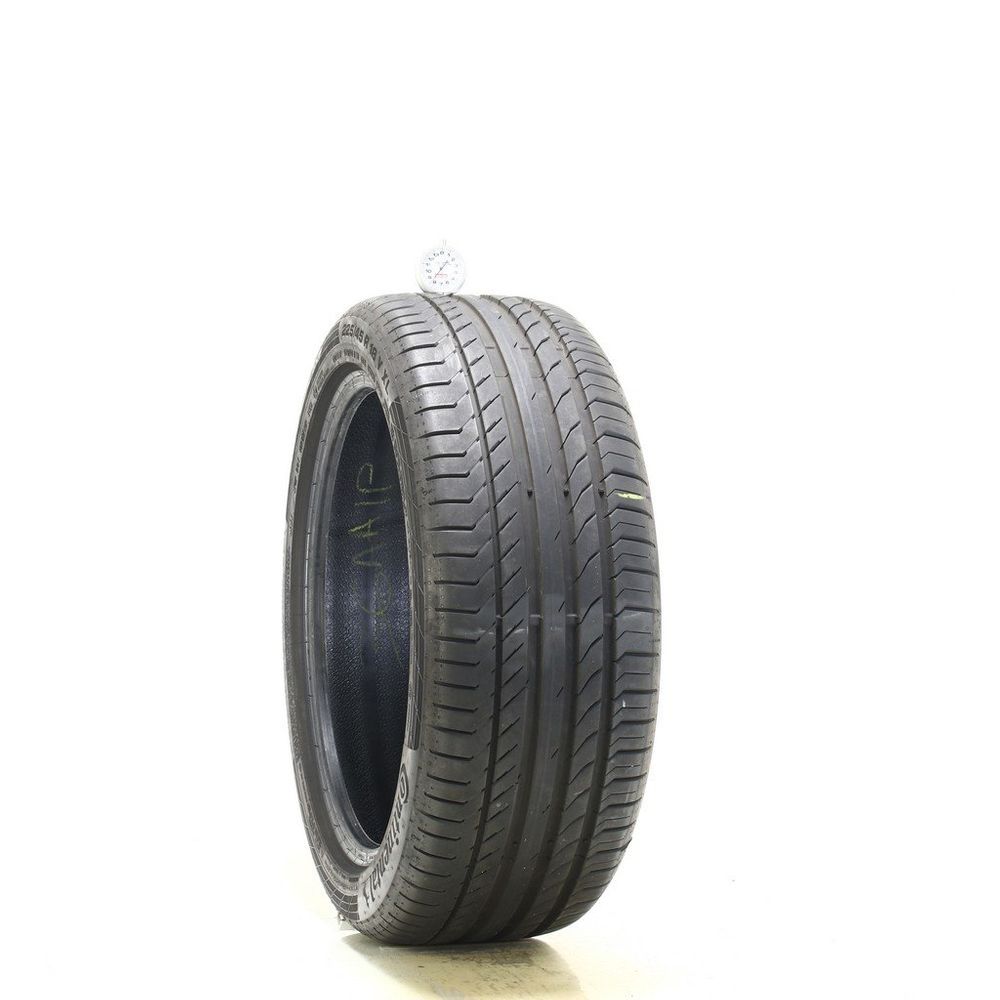 Used 225/45R18 Continental ContiSportContact 5 SSR MOE 95Y - 8.5/32 - Image 1