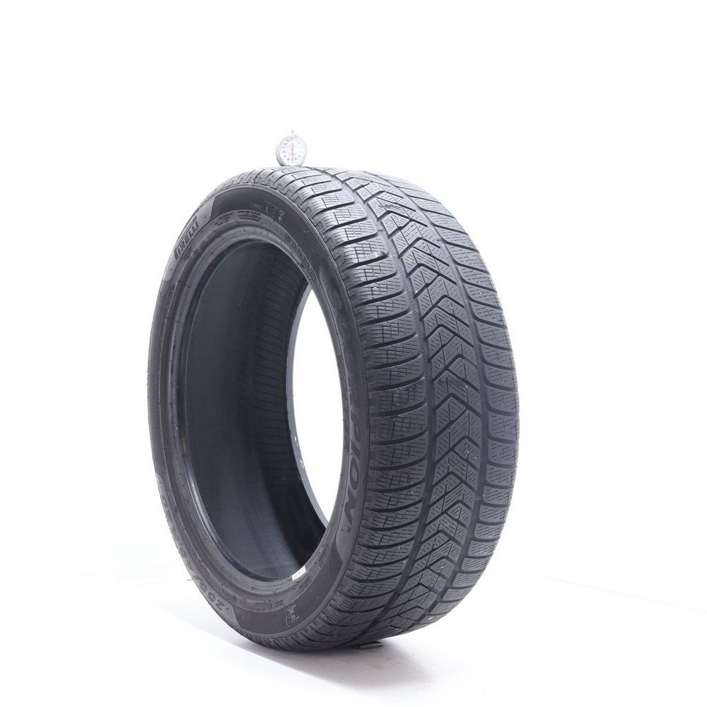 Set of (2) Used 255/45R20 Pirelli Scorpion Winter 105V - 7-8/32 - Image 1