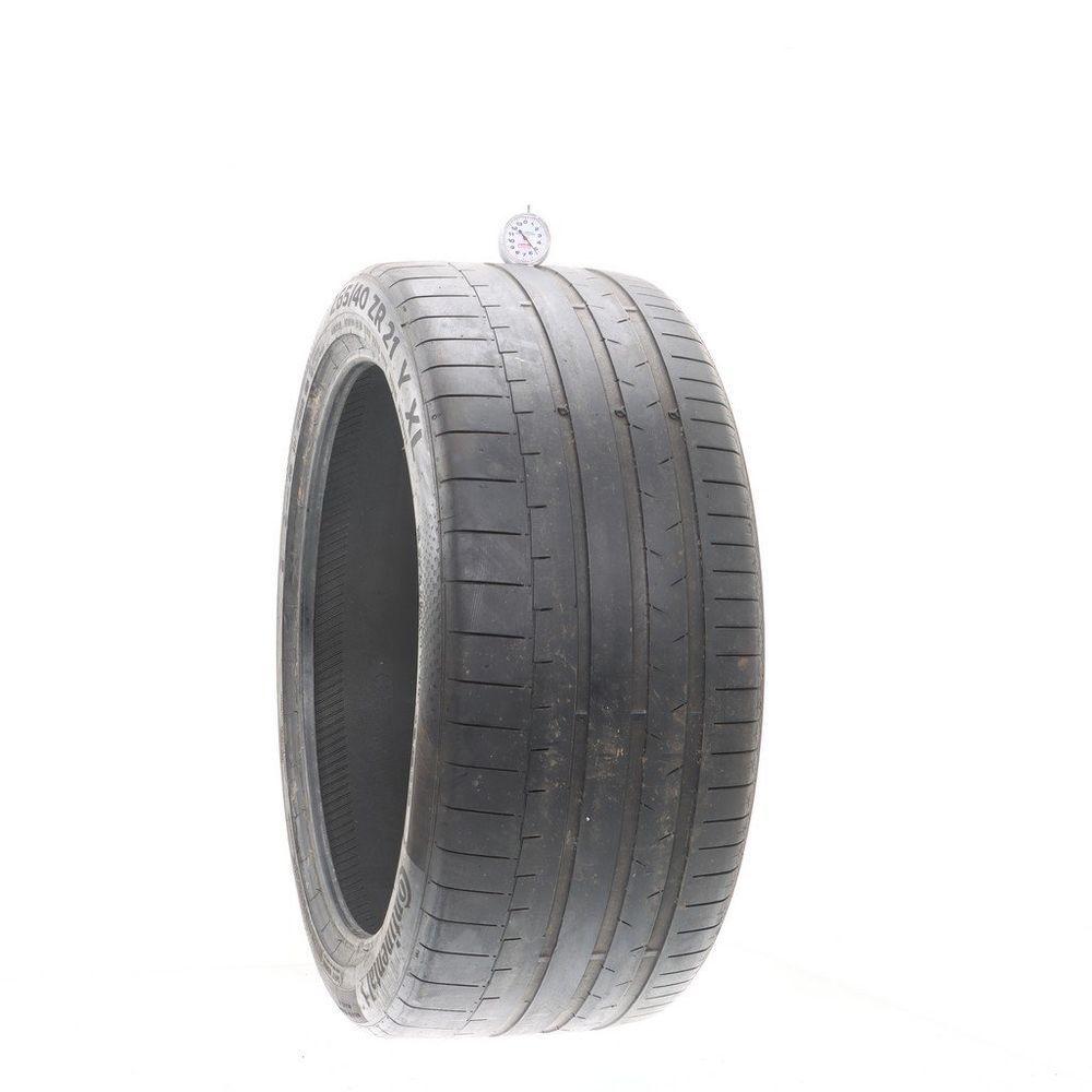 Set of (4) Used 265/40ZR21 Continental SportContact 6 105Y - 5/32 - Image 1