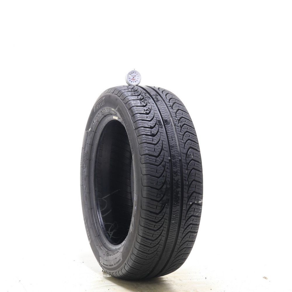 Set of (2) Used 205/55R16 Pirelli P4 Four Seasons Plus 91H - 9-10/32 - Image 1