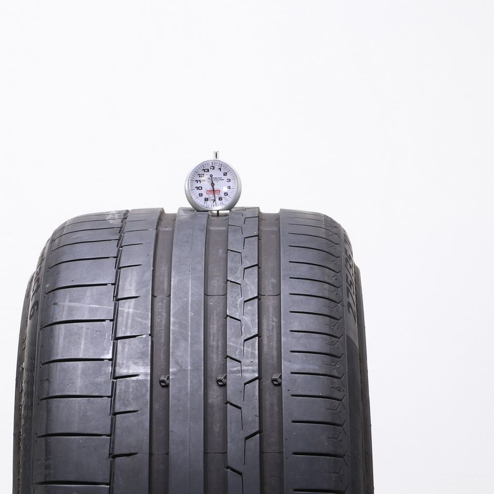 Set of (2) Used 275/35ZR21 Continental SportContact 6 AO ContiSilent 103Y - 6.5-7/32 - Image 2