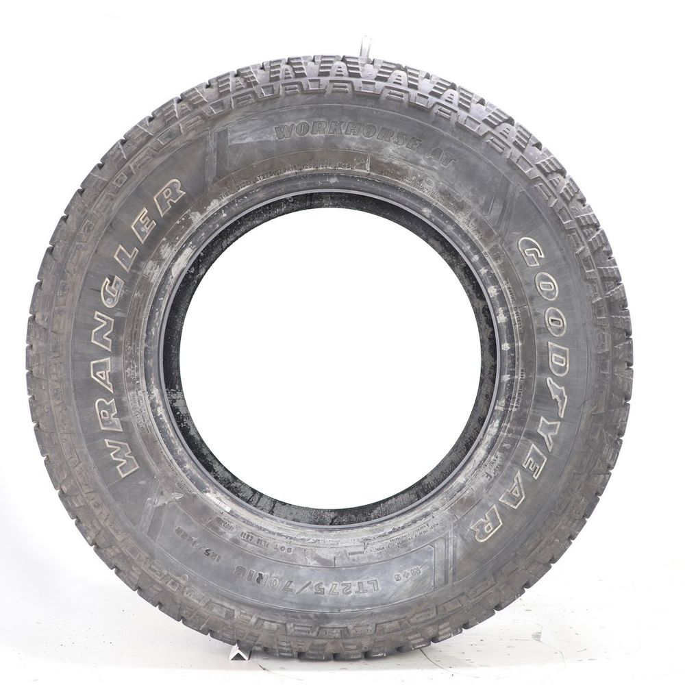 Set of (2) Used LT 275/70R18 Goodyear Wrangler Workhorse AT 125/122R E - 10-11/32 - Image 3