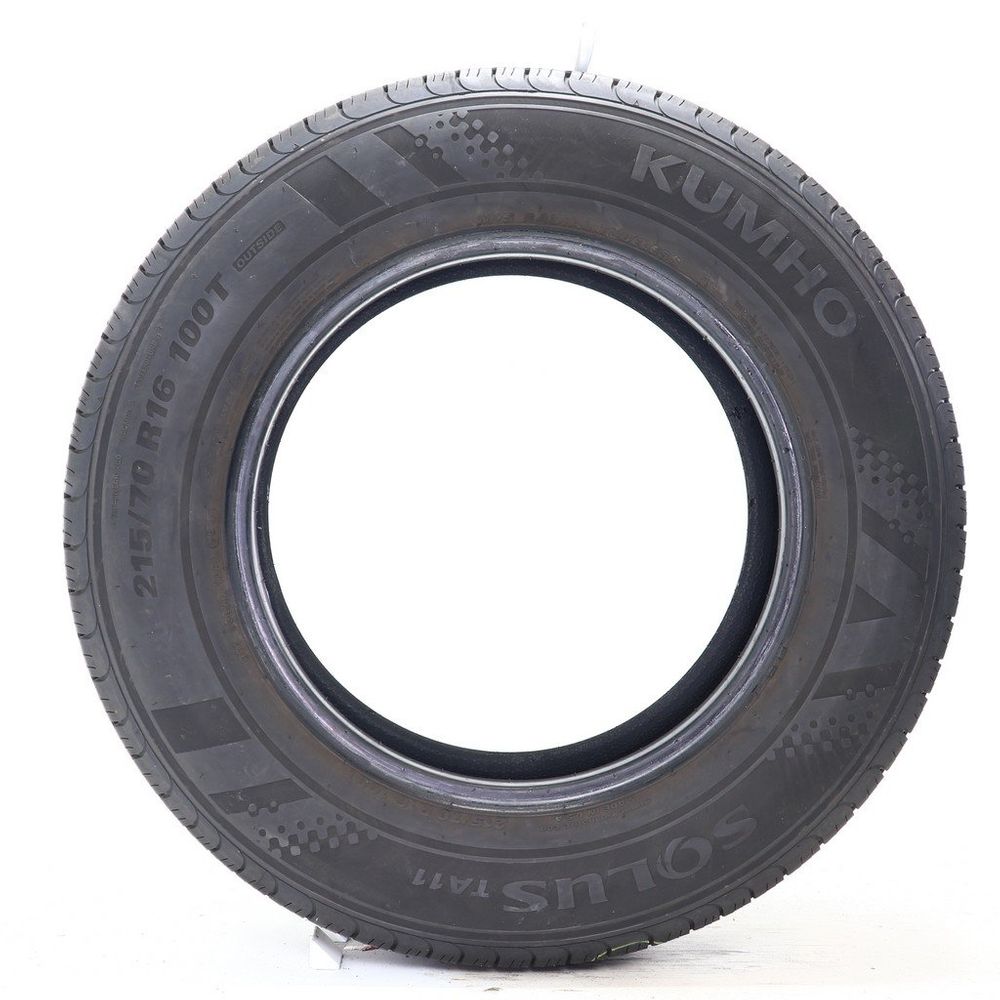 Set of (2) Used 215/70R16 Kumho Solus TA11 100T - 8-8.5/32 - Image 3