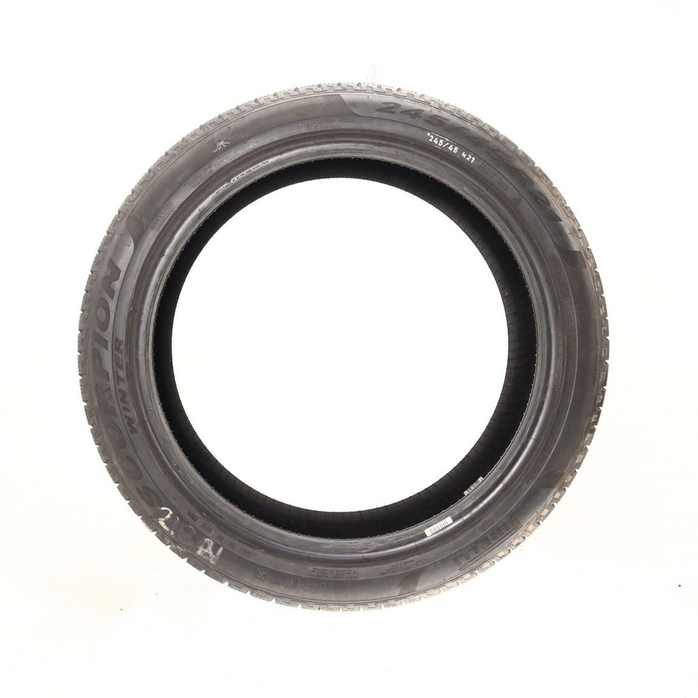 Set of (2) Used 245/45R21 Pirelli Scorpion Winter PNCS 104V - 8/32 - Image 3