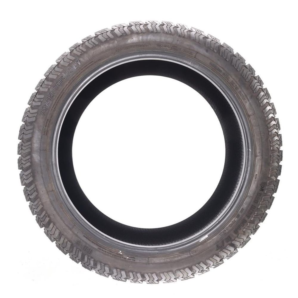 Set of (2) Used LT 33X12.5R22 Red Dirt Road RD-9 R/T 109Q E - 14/32 - Image 3