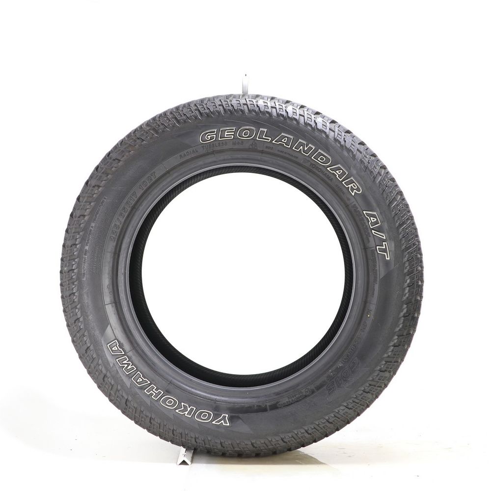Set of (2) Used 225/65R17 Yokohama Geolandar A/T G015 102T - 5.5-7/32 - Image 6