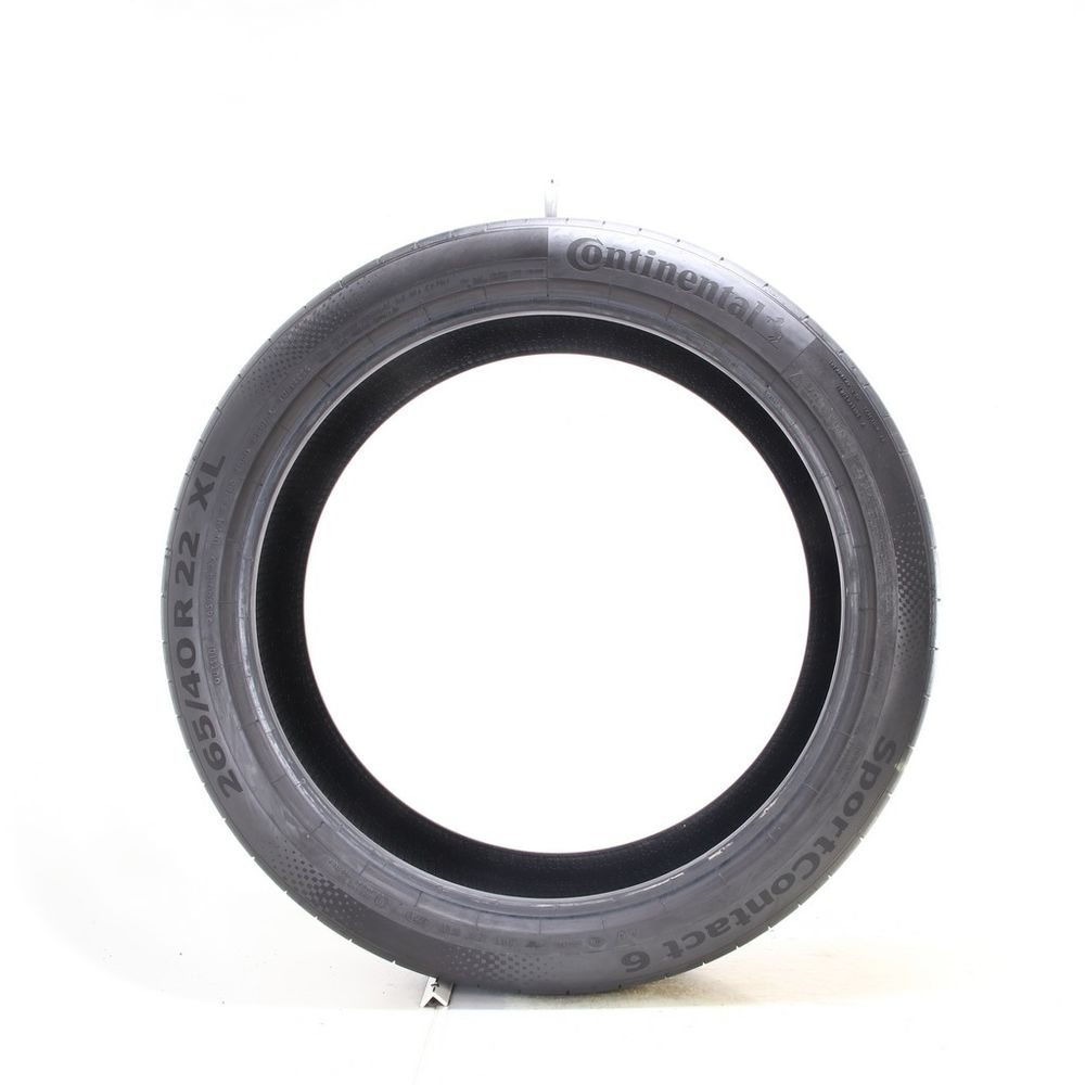 Used 265/40R22 Continental SportContact 6 AO ContiSilent 106H - 6.5/32 - Image 3