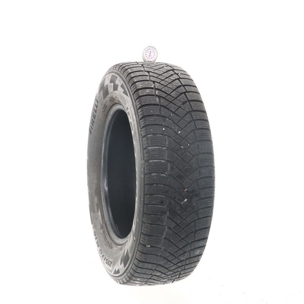 Set of (2) Used 215/70R16 Pirelli Ice Zero FR 100T - 7-8/32 - Image 1