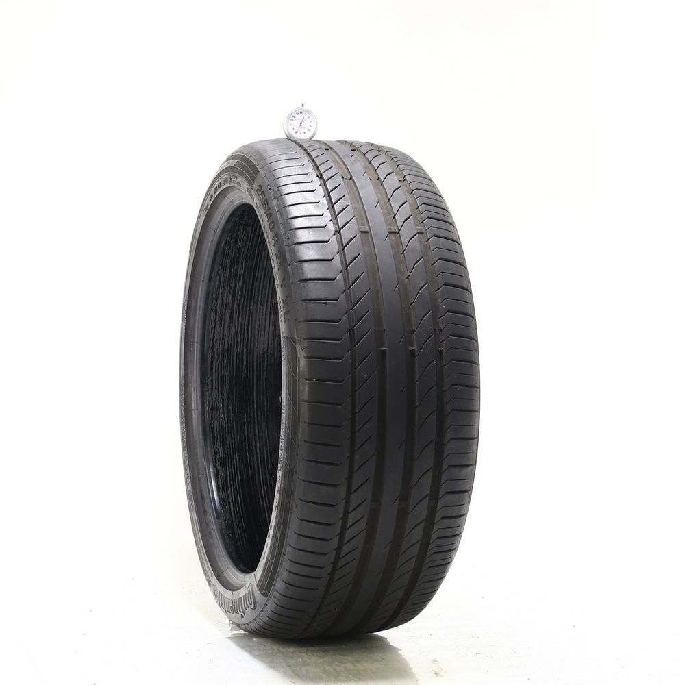 Set of (2) Used 255/40R21 Continental ContiSportContact 5 ContiSeal 102Y - 7.5-8/32 - Image 4