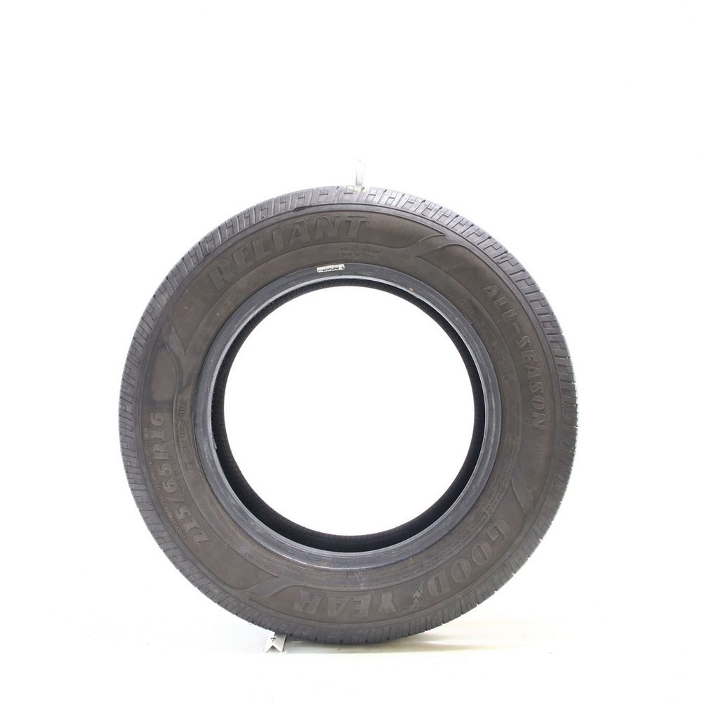 Set of (2) Used 215/65R16 Goodyear Reliant All-season 98V - 7-7.5/32 - Image 3