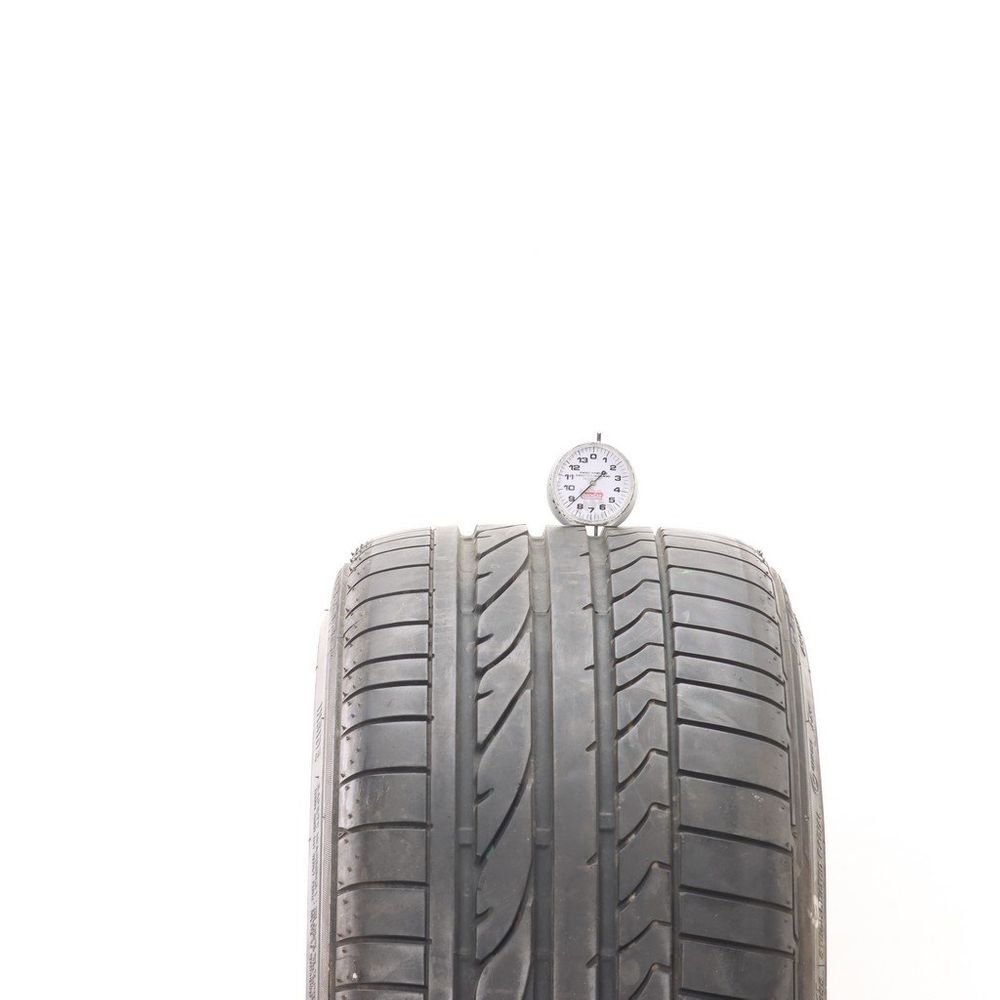Set of (2) Used 255/35R18 Bridgestone Potenza RE050A RFT 90W - 8.5-9/32 - Image 2