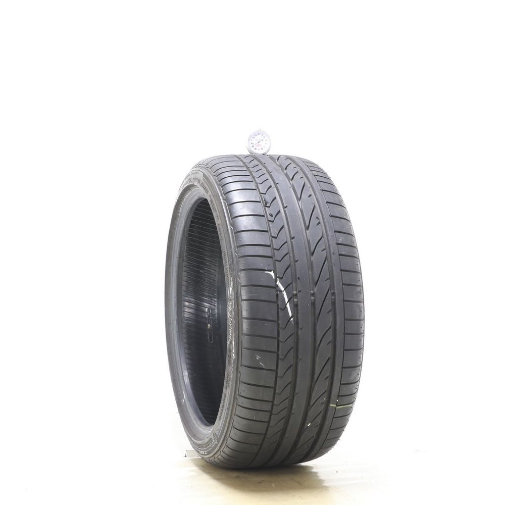 Set of (2) Used 255/35R18 Bridgestone Potenza RE050A RFT 90W - 8.5-9/32 - Image 4