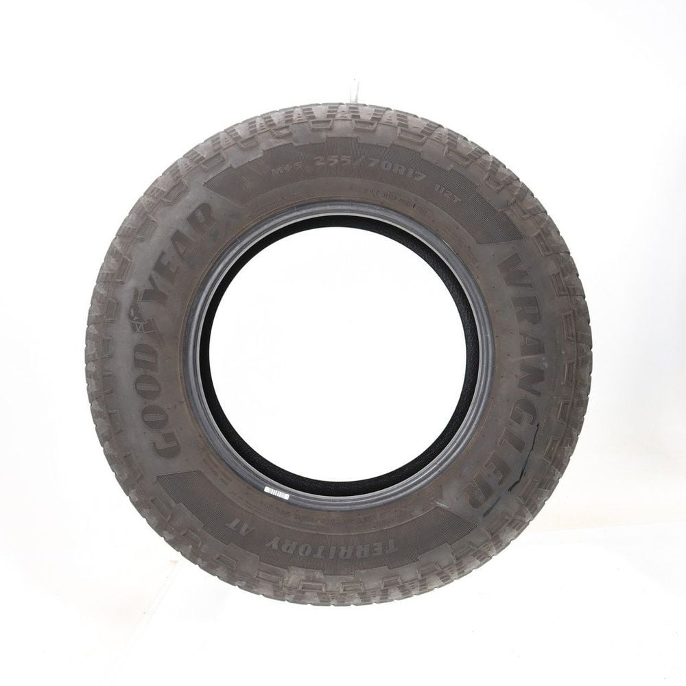 Set of (2) Used 255/70R17 Goodyear Wrangler Territory AT 112T - 8.5-9/32 - Image 3